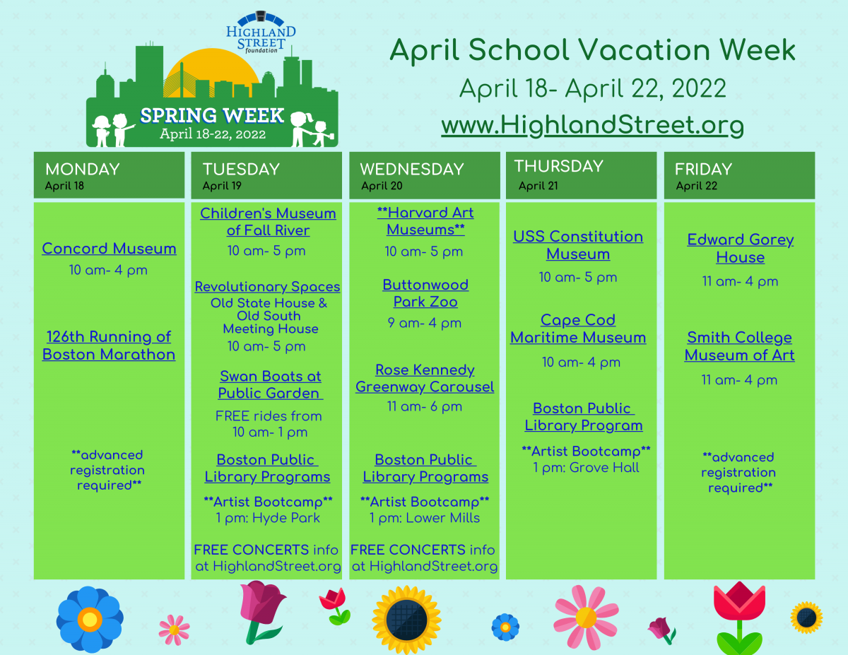 Spring Week Highland Street Foundation